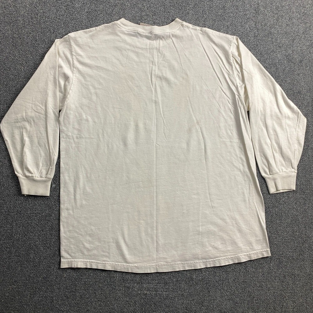 Vintage Aeropostale Shirt Men's Large White Graphic Crew Neck 100% Cotton USA - Picture 13 of 14